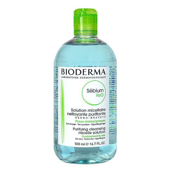 Bioderma Sebium H2O Eau Mic Ss Sav Pg 500Ml