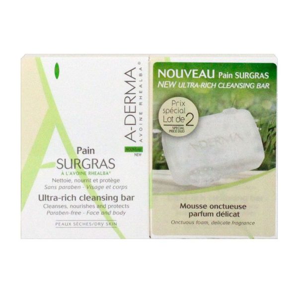 Aderma Pain Surgras Avoine Rhealba 2X100G