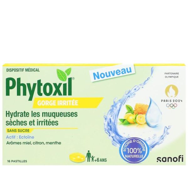 Phytoxil Mal Gorge Past Miel Citron B/16