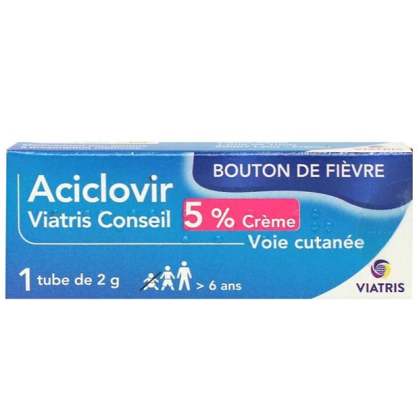 Aciclovir Viatris 5% Crème Tube /2G