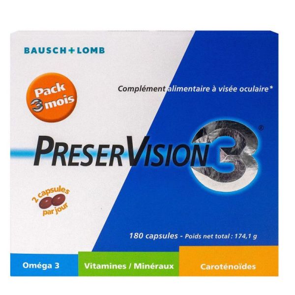 Preservision 3 Caps Visée Ophtal Pack/3B/60