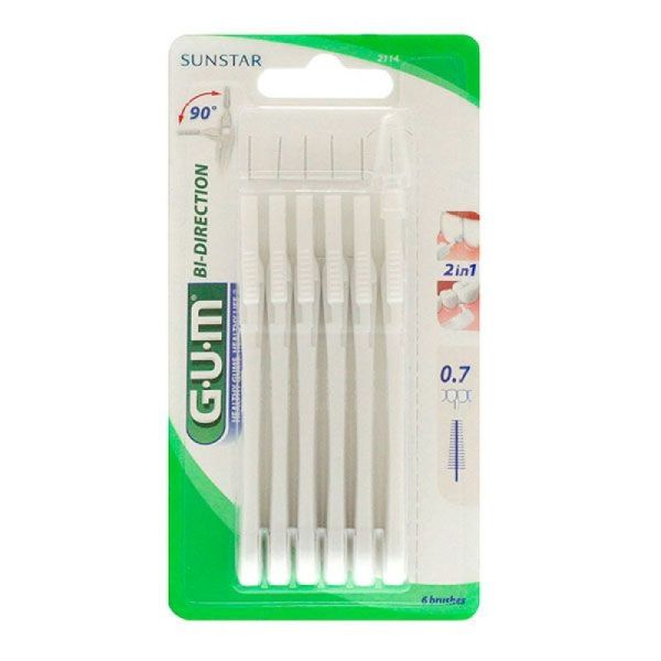 Gum Bi-Direction Brossett Int-Dent 0,7Mm B/6