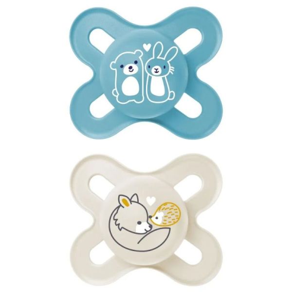 Mam Origin Sucette Silic 0-2M B/2
