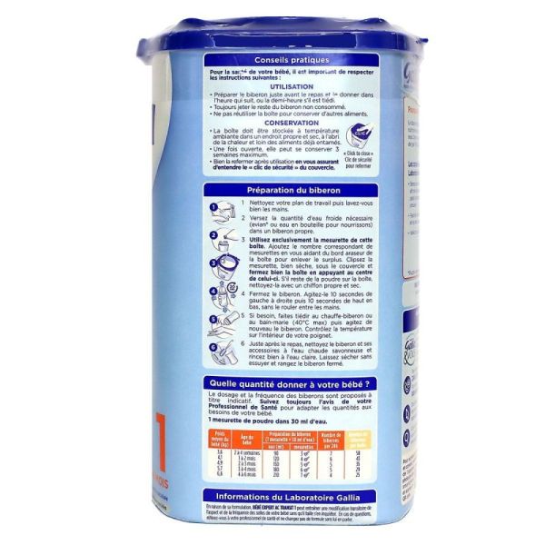 Gallia Bb Exp Ac Transit 1 Lait Pdr B/800G
