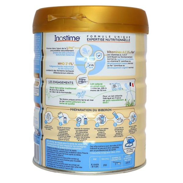 Inostime 2 Lait Pdr 6-12 Mois B/800G