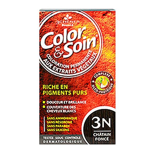 Color&Soin Kit Coloration Perm 3N Chât Foncé