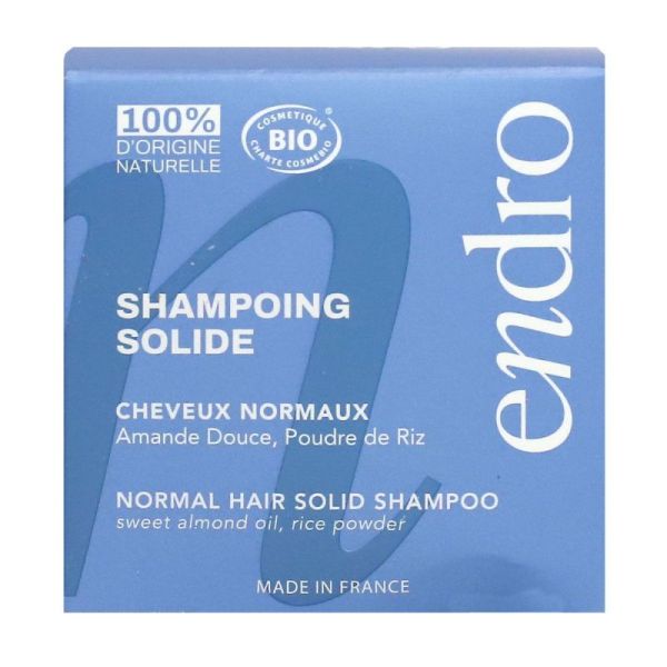 Endro Shampooing Solide Cheveux Normaux 85Ml