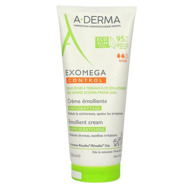 Aderma Exomega Control Crème Émolliente Tube /200Ml