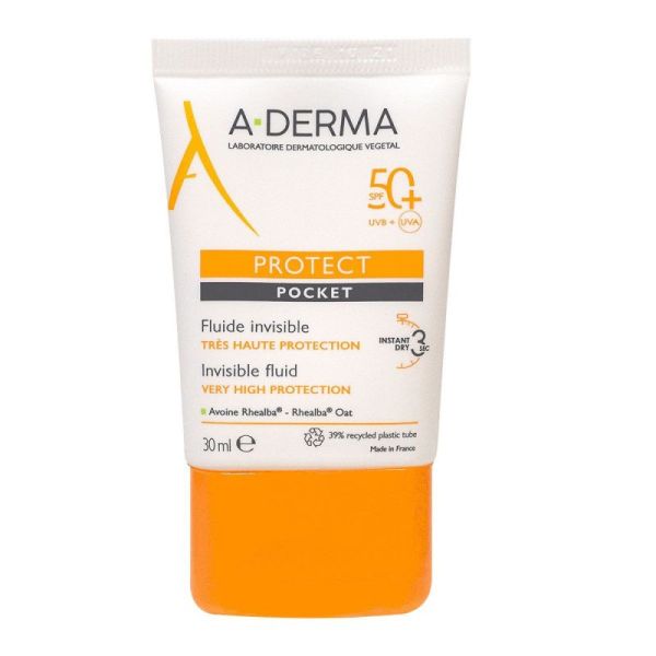 Aderma Protect Spf50+ Fluide Invisible Pocket 30Ml