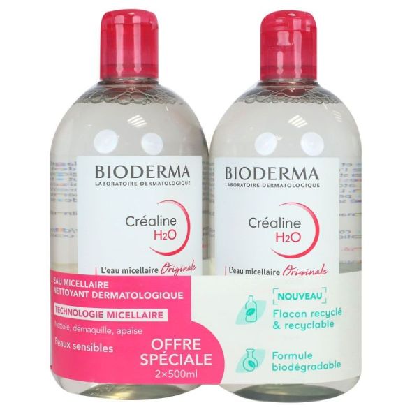 Bioderma Crealine H2O Souff Froid Eau 2/500Ml