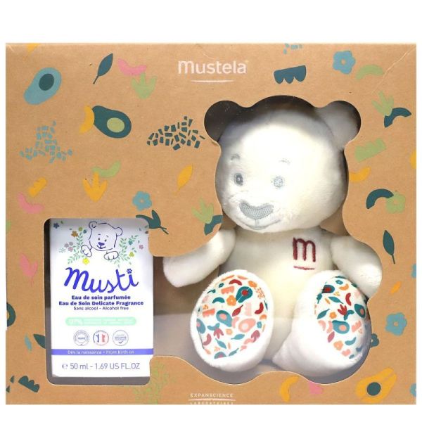 Coffret Mustela Eau De Soin + Peluche Musty