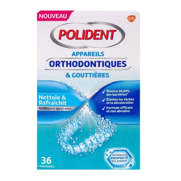 Polident Cpr Nettoy Appareil Ortho Goutt B/36