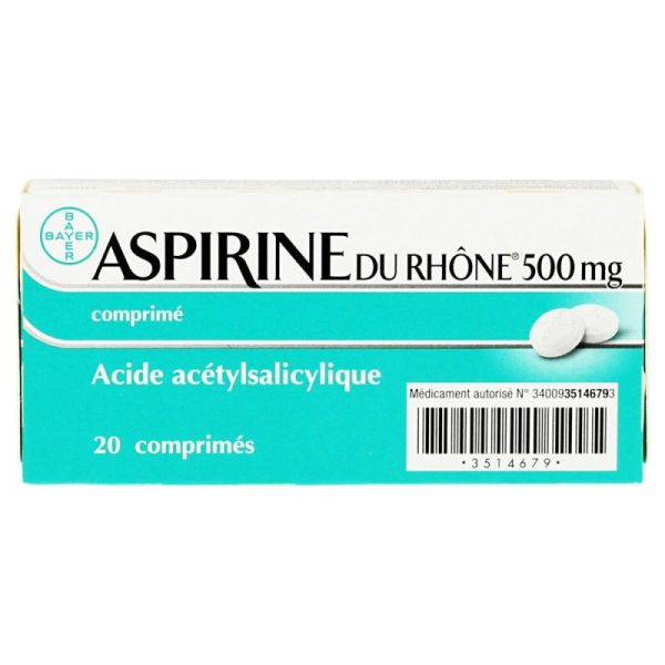 Aspi Rhone 500Mg Cpr Plq/20