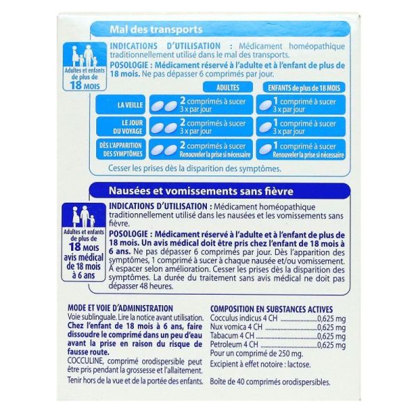 Cocculine Cpr Orod Plq/40