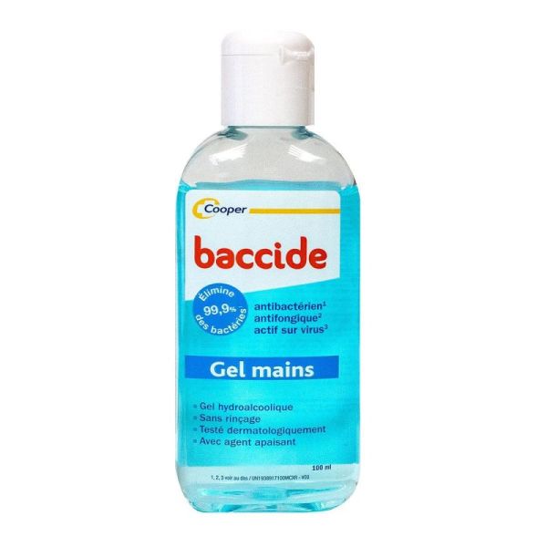 Baccide Gel Main Désinf Ss Rinç Fl/100Ml
