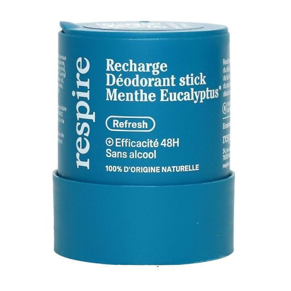 Respire Déod Menthe Eucalypt St Rech/50G