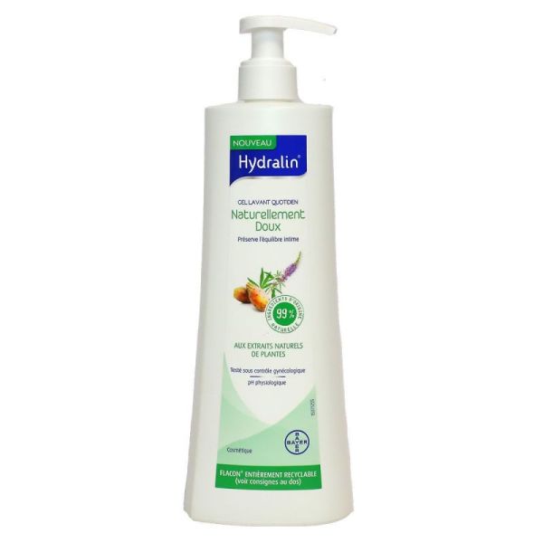 Hydralin Naturel Doux Gel Lavant Fl Ppe/400Ml