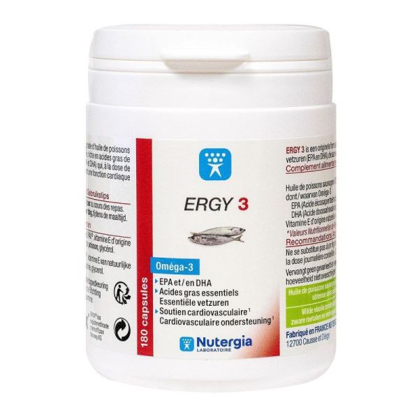 Ergy 3 Oméga 3 Caps B/180