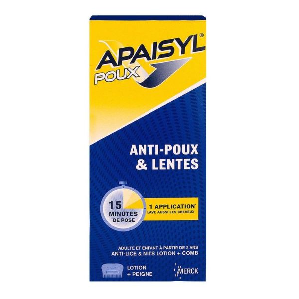 Apaisyl Poux Shamp Antipoux Lente 100Ml+Peigne