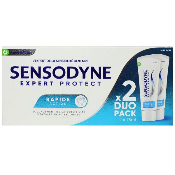 Sensodyne Exp Rapide Action Pâte Dtf 2T/75Ml