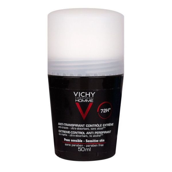 Vichy Homme Déod 72H Anti-Trace Bille/50Ml