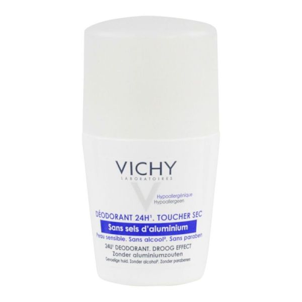 Vichy Déod 24H Touch Sec Ss Sel Alu Bil/50Ml