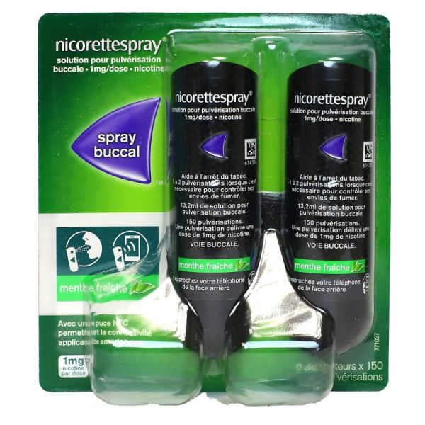 Nicorettespray 1Mg/Dose S Buc 2Fl/13,2Ml+Puce