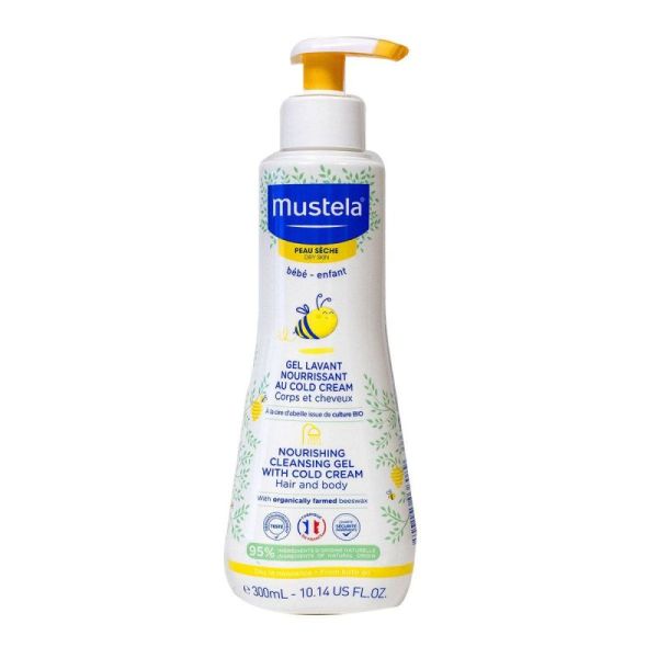 Mustela Bb Enf Gel Lav Cire Abeille Bio 300Ml
