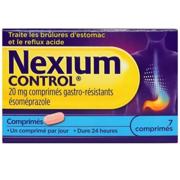 Nexium Ctrl 20Mg Cpr Gast Plq/7